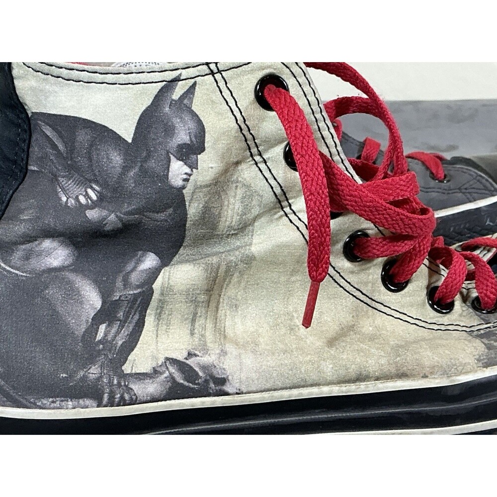 Batman Arkham City Joker Converse All Star Shoes 10 M Men's All Star Sneaker - Picture 7 of 14